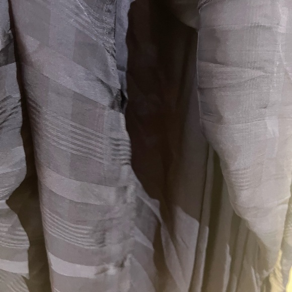 Anthropologie 16w maxi dress a+ plus size blue red  flowers sleeve under viscose - Picture 5 of 13